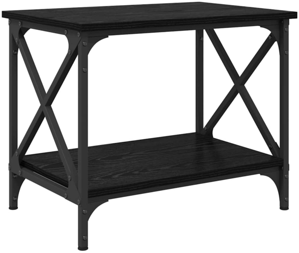 vidaXL Beistelltisch Schwarz Eichen-Optik 55 x 38 x 45 cm 875740