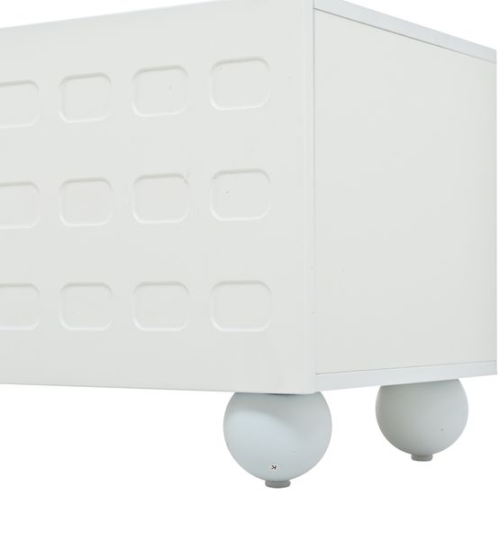 TV-Schrank 200x40x44 cm, weiß, 3 Türen, bedruckte Fronten, 5-Fuß-Design Bild 10