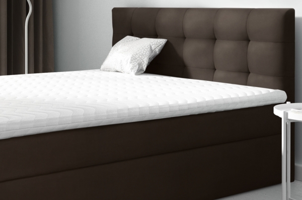 99rooms Ramiro Boxspringbett Velours JASMINE Braun 180x200 cm Bild 3