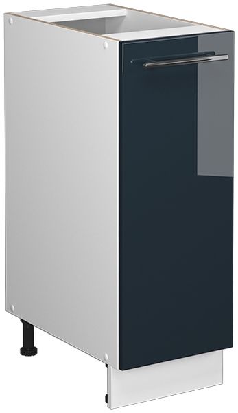Apothekerschrank Fame-Line Dunkelblau Hochglanz 30 cm ohne Arbeitsplatte Vicco