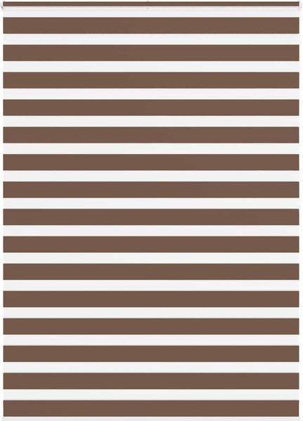 vidaXL Doppelrollo Braun 165x200 cm Stoffbreite 160,9 cm Polyester 4014378