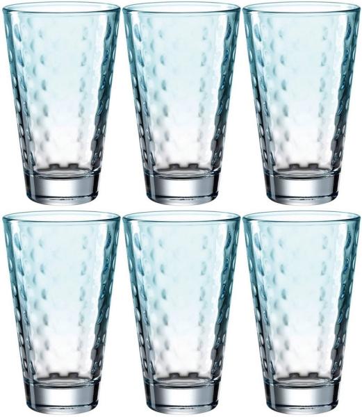 LEONARDO Longdrinkglas OPTIC, Glas, 300 ml, 6-teilig