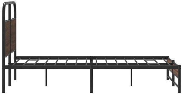 vidaXL Bettgestell ohne Matratze 140x190 cm Braun Eichen-Optik 4100482 Bild 6