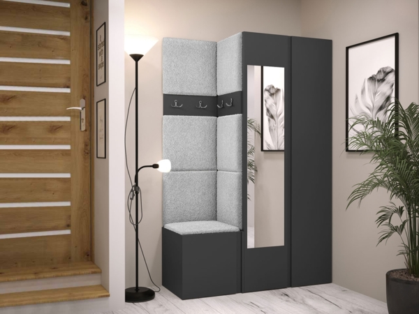 Garderoben-Set Monati XXVI (Farbe: Graphit, Abriamo 06)