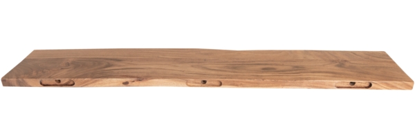 Steckboard mit Baumkante Wandregal Akazie massiv naturfarben lackiert 120 x 20 Amanda 92404880 Bild 4