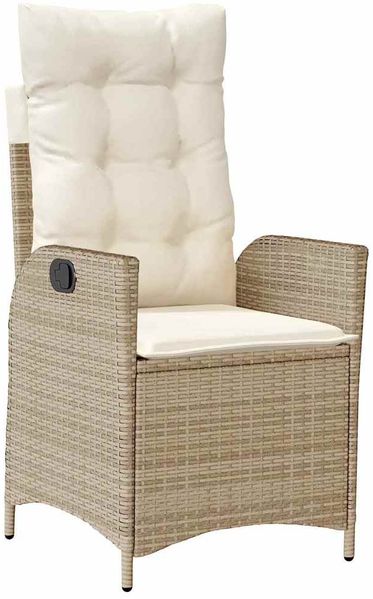 vidaXL Garten Essgruppe mit Kissen 5 pcs Beige Poly-Rattan 3380507 Bild 6