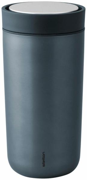 Stelton To Go Click Becher, Thermobecher, Coffee Travel Mug, Edelstahl, Dark Blue Metallic, 340 ml, 685-18