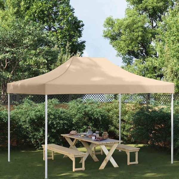 vidaXL Partyzelt-Dach 4,5x3 m Beige 270 g/m² 315366