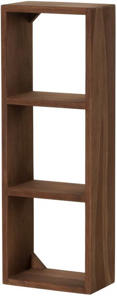 Wandregal Sheesham 35x20x100 rot-braun gebeizt TORONTO #173