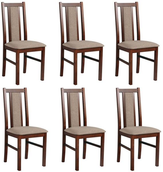 MOEBLO Stuhl BESO 14 (Polsterstühle, Holzstühle, Esszimmerstühle, Massivholz, 6 St), (BxHxT):43 x 97 x 40 cm