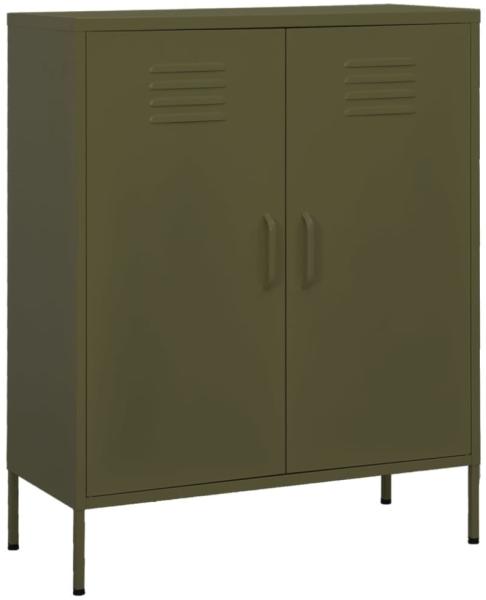 vidaXL Lagerschrank Olivgrün 80x35x101,5 cm Stahl [336162]