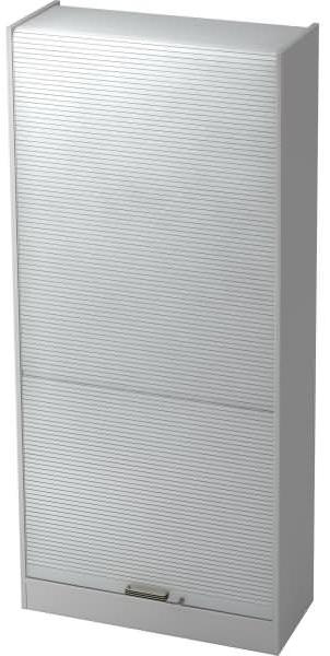 Rollladenschrank 90cm, 5OH SG Grau / Silber