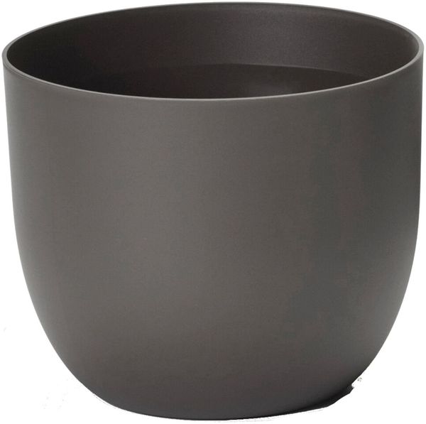 Blumentopf Rio Greener 30 cm anthrazit aus recyceltem Polypropylen nachhaltig UV- und temperaturbeständig stapelbar