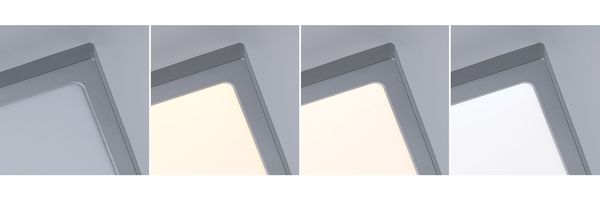 LED Panel Abia 2 White Select Dämmerungsgesteuerter Bewegungsmelder (HF) eckig 400x400mm 16W 1400lm 2700 - 4000K Chrom matt Bild 9