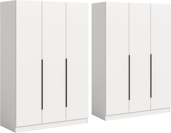 Home affaire Schrank-Set Skarde moderner Kleiderschrank Schlafzimmerschrank, (1-St, wähle deine beste Schrank Kombination), Skarde Kleiderschrank 240 cm, 2 Kleiderstangen und 8 Böden