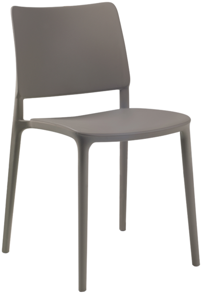 Papatya Joy-S Stuhl grau-braun