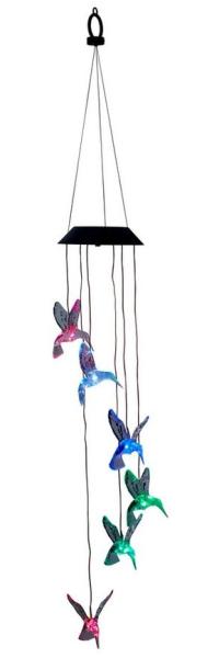 Northpoint LED Solarleuchte Windspiel für Außen mit Dämmerungssensor 8 Stunden Akkulaufzeit