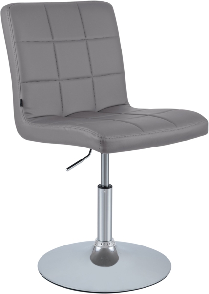 CLP Esszimmerstuhl Ricky Kunstlederbezug höhenverstellbar 360° drehbar,grau