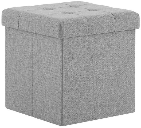 Zedelmaier Sitzbank Sitzbaenk mit Stauraum Sitzhocker Fußbank,Aufbewahrungsbox faltbar (ZD38Lenian), Belastbar bis 300 kg, Spielzeugtruhe mit Stauraum, Deckel abnehmbar