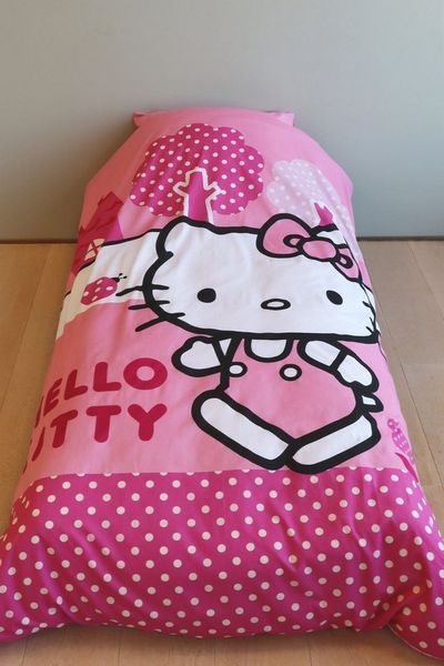 Hello Kitty Rosa Bettwäsche Set 2 tlg 135 x 200 cm 100% Baumwolle