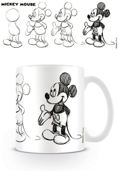 Tasse Mickey Mouse - Lizenz Tassen - Sketch Process