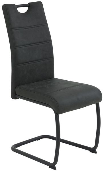 Schwingstuhl Delia / Dunja S, Mikrofaser, Anthrazit, 43 x 99 x 61 cm