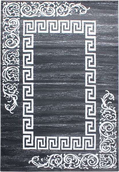 Kurzflor Teppich Matteo rechteckig - 200x290 cm - Grau