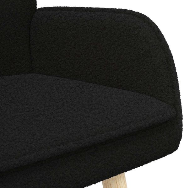 vidaXL 2-Sitzer Sofa Schwarz 115 x 61 x 87 cm Bouclé 42028927 Bild 7