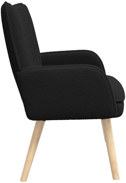 vidaXL 2-Sitzer Sofa Schwarz 115 x 61 x 87 cm Bouclé 42028927 Bild 5