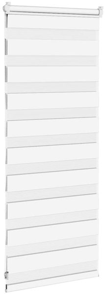 vidaXL Doppelrollo Weiß 65x100 cm Stoffbreite 60,9 cm Polyester 4014722 Bild 4
