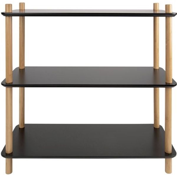 Leitmotiv Regal Simplicity Bamboo Black (3 Böden) (Small) LM1950BK