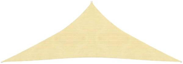 Sonnensegel HDPE Dreieckig 3,6 x 3,6 x 3,6 m Beige