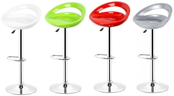 JEOBEST Barhocker ABS-Kunststoff Küchenstühle, (2 St), mit Luftheber-Design, 360° Drehstuhl, Höhenverstellbar