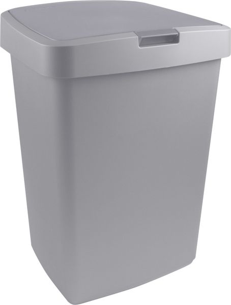 Sunware Klappdeckel-Abfalleimer Delta 50 l, grau Bild 2