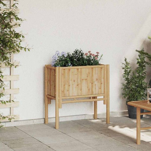 vidaXL Hochbeet Braun 70 x 35 x 70 cm Bambus 4106589