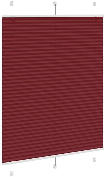 vidaXL Plissee Bordeauxrot 105x150 cm Stoffbreite 104,4 cm Polyester 4015246 Bild 3