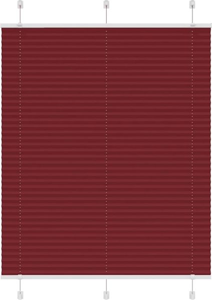 vidaXL Plissee Bordeauxrot 105x150 cm Stoffbreite 104,4 cm Polyester 4015246