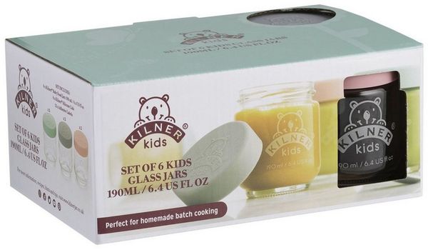 KILNER Aufbewahrungsdose Babygläser 190 ml 6er Set (Set, 6 St)