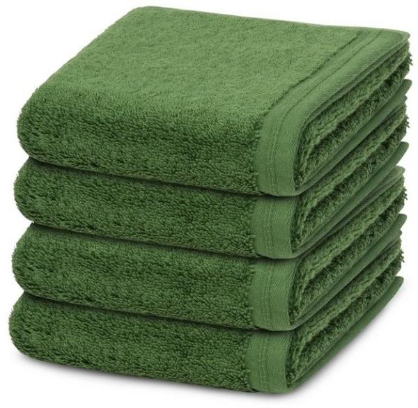 Vossen Vegan Life 4 tlg. Frottier-Set - 4 X Gästetuch (40 X 60cm) - 580 g/m2 - Clover