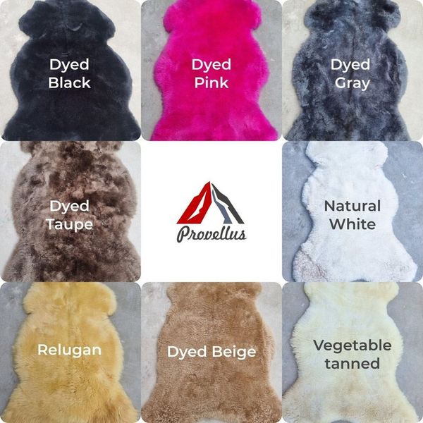 Provellus Fellteppich Merino Lammfell Teppich – Geschorenes Schaffell Natur & Weich, 30x30 cm eckig