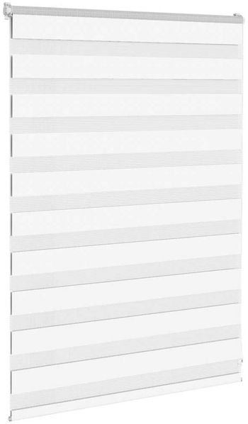 vidaXL Doppelrollo Weiß 95x100 cm Stoffbreite 90,9 cm Polyester 4014728 Bild 3