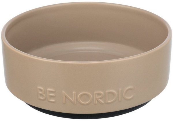 TRIXIE Futternapf BE NORDIC Keramiknapf taupe für Hunde