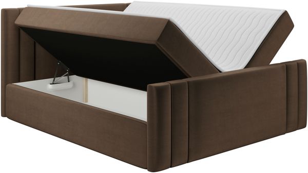 Boxspringbett Harlon, Orange, 120x200 cm Bild 3