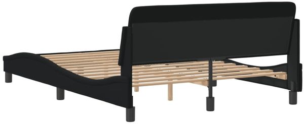 vidaXL Bettgestell "Dover" Schwarz 120x200 cm Stoff 373147 Bild 6