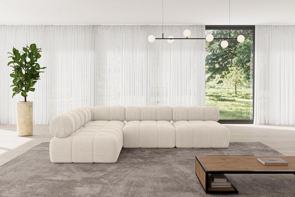 ALTDECOR Ecksofa Samaro-L2, Sofa Praktische Bequeme Funktionsecke Couch L-Form Eckcouch, Corner Sofa U-Form Vielseitige Sofa Wohnlandschaft Wohnzimmer