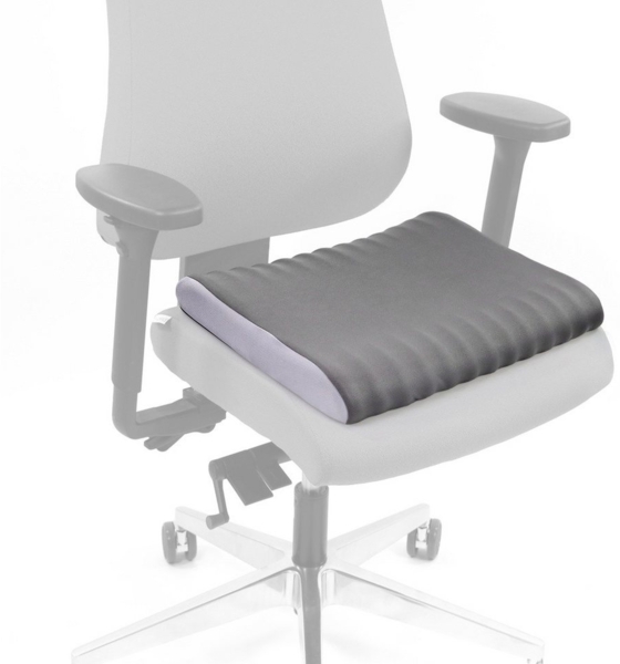 hjh OFFICE Sitzkissen Sitzkissen MEDISIT V Stoff, Ergonomisches Stuhlkissen, fördert eine gesunde Körperhaltung