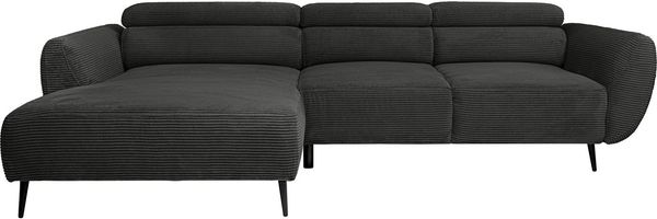 WERK2 Ecksofa Alisson, mit elektrischer Sitztiefenverstellung, L-Form, Breite 277 cm, Alisson – flexibler Komfort mit modernem Design und smarten Details.