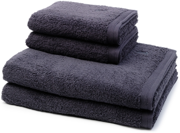 Möve Superwuschel 4 tlg. Frottier-Set - 2 X Handtuch (50 X 100cm), 2 X Duschtuch (80 X 150cm) - 520 g/m2 - Dark grey