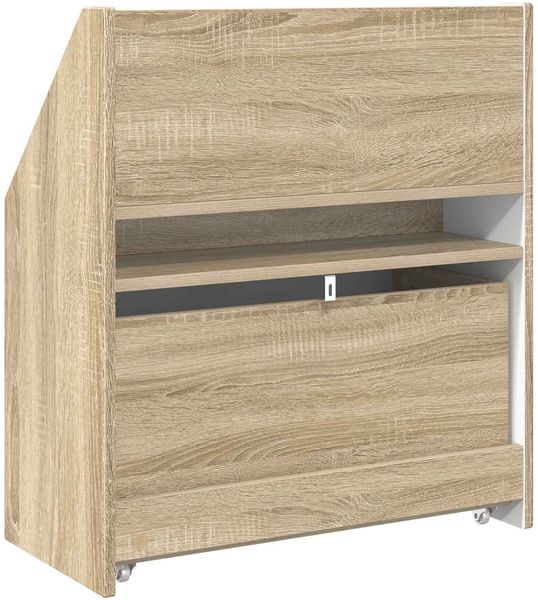 vidaXL Kinderregal Sonoma-Eiche 60 x 29,5 x 69 cm Holzwerkstoff 892391 Bild 9