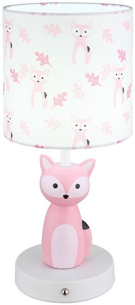 LED Kinder Tischleuchte, Fuchs pink, Touchdimmer, H 33,5 cm Bild 5
